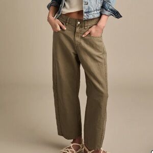 Lucky Brand Linen Barrel Pant sz XS